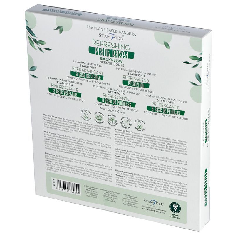 Plantaardige Backflow Wierookkegels -Verfrissend
