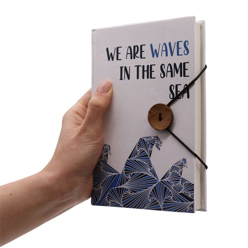 Notitieboekje met Elastiek - Waves in the same sea