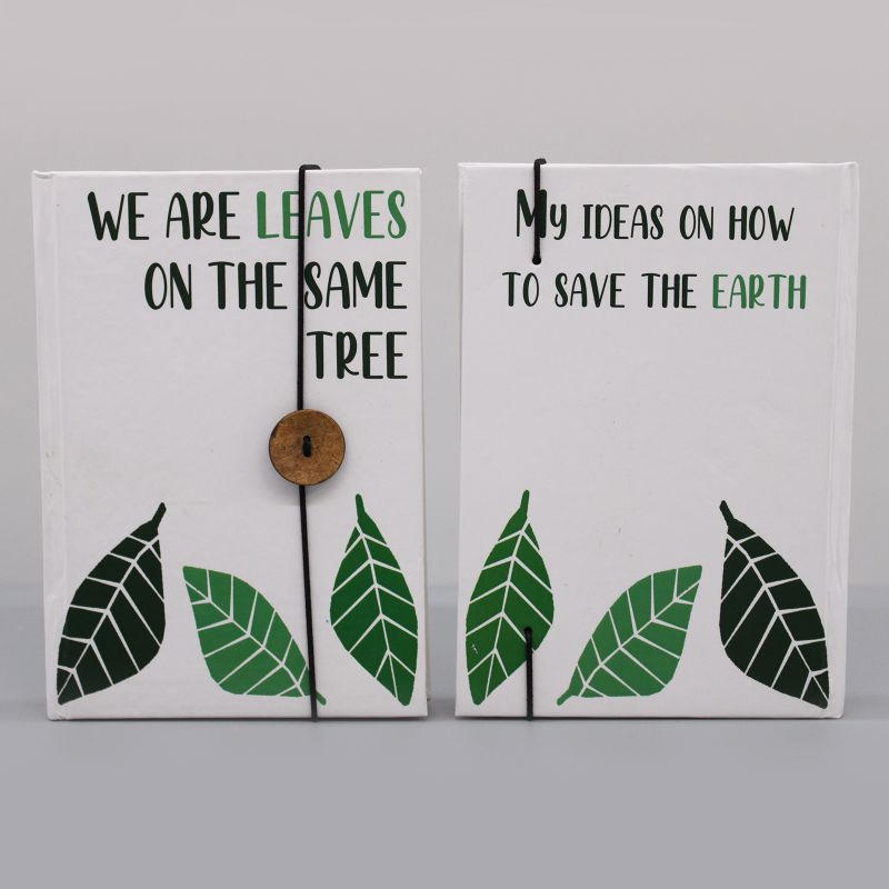 Notitieboekje met Elastiek - Leaves on the same tree