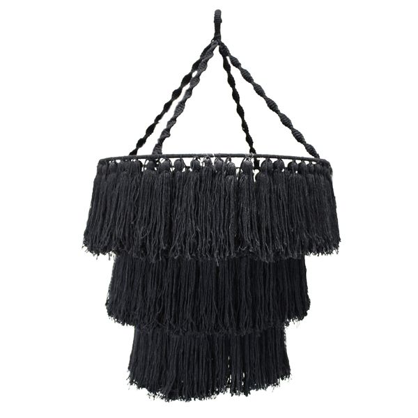 Macrame Lamp - Zwart