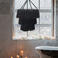 Macrame Lamp - Zwart
