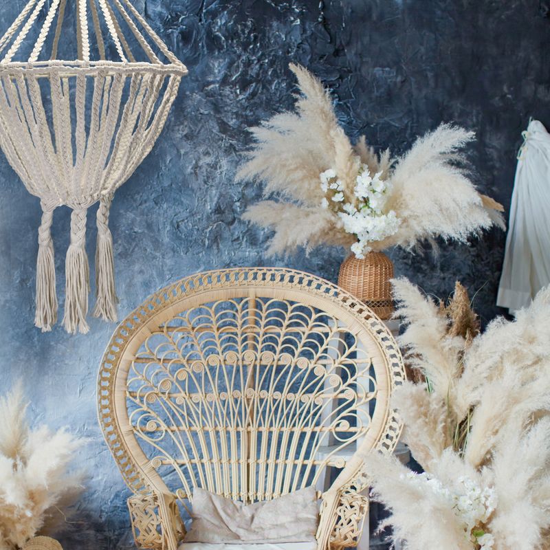 Macrame Lamp - Groot - Naturel