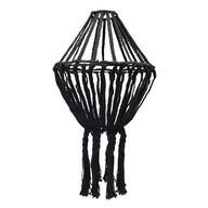 Macrame Lamp - Groot - Zwart