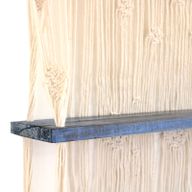 Macramé met Hangende Planken - Blauw