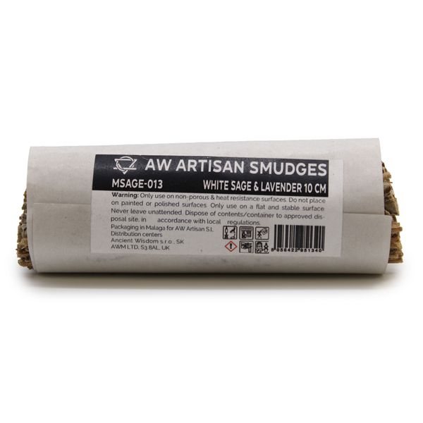 Smudge Stick - Witte Salie & Lavendel - 10cm