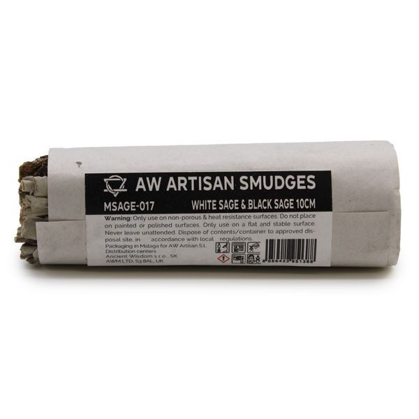Smudge Stick - Witte Salie & Zwarte Salie - 10cm