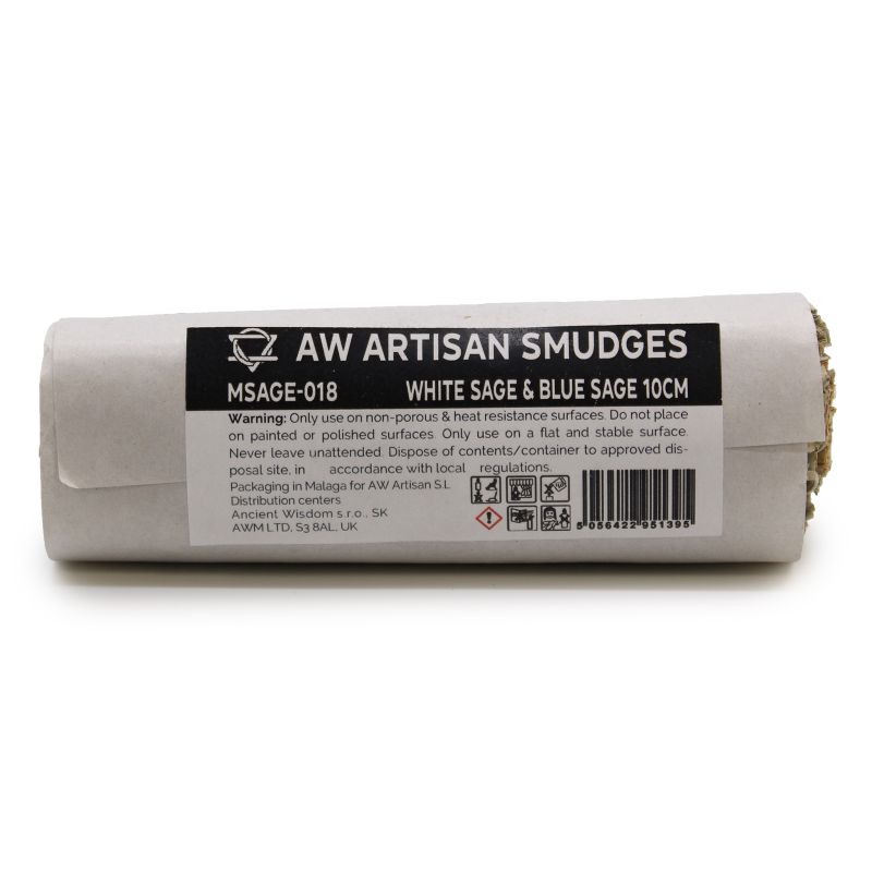Smudge Stick - Witte Salie & Blauwe Salie - 10cm