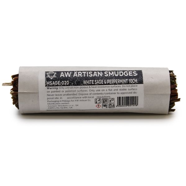 Smudge Stick - Witte Salie & Pepermunt - 10cm