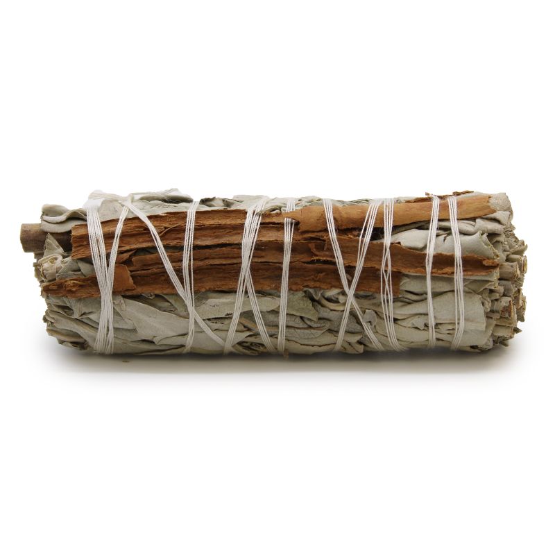 Smudge Stick - Witte Salie & Kaneel - 10cm