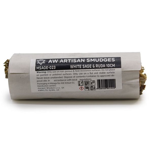 Smudge Stick - Witte Salie & Ruda - 10cm