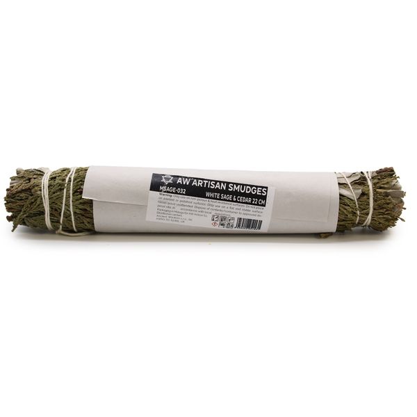 Smudge Stick - Witte Salie & Ceder - 22cm