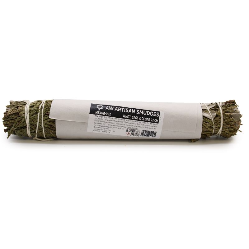 Smudge Stick - Witte Salie & Ceder - 22cm