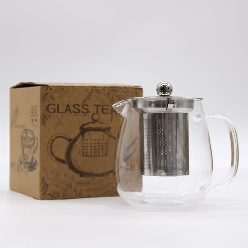 Glazen Theepot - Klassiek Model - 550ml - Geschenkverpakking