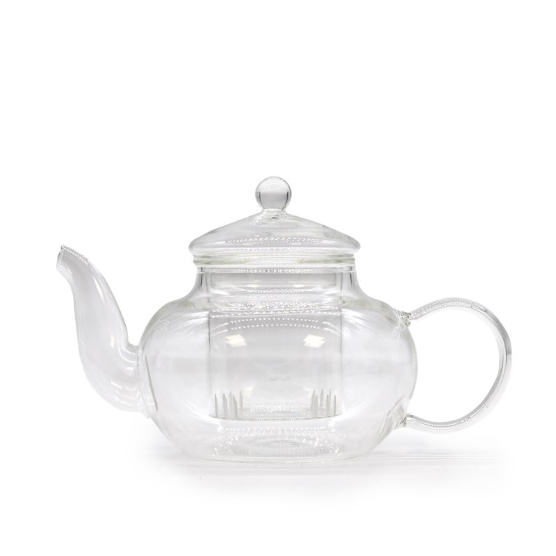 Glazen Infusie Theepot - Ronde Parel - 400ml
