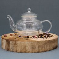 Glazen Theepot - Rond Model - 400ml - Geschenkverpakking