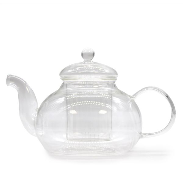 Glazen Infusie Theepot - Ronde Parel - 800ml