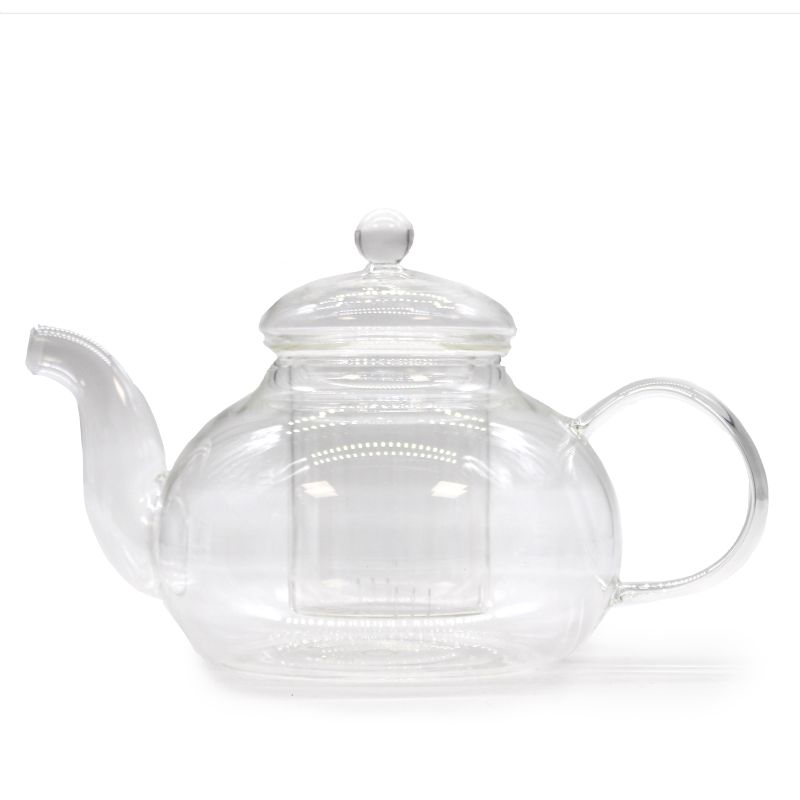Glazen Infusie Theepot - Ronde Parel - 800ml