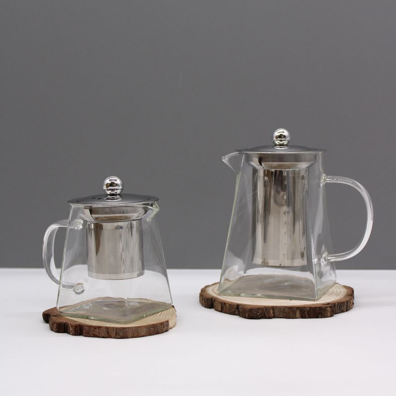 Glazen Theepot - Toren Model - 350ml - Geschenkverpakking