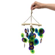 Groene & Paarse Drijfhout Chime