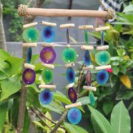 Groene & Paarse Drijfhout Chime