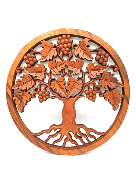 Levensboom Druiven Paneel - Dia 40cm