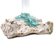 Gesmolten Glas op Whitewashed Stronk - Medium - Vaas