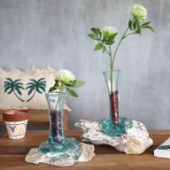Gesmolten Glas op Whitewashed Stronk - Medium - Vaas