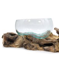 Gesmolten Glas op XLgrote Dubbele standaard - 70 cm- 70cm