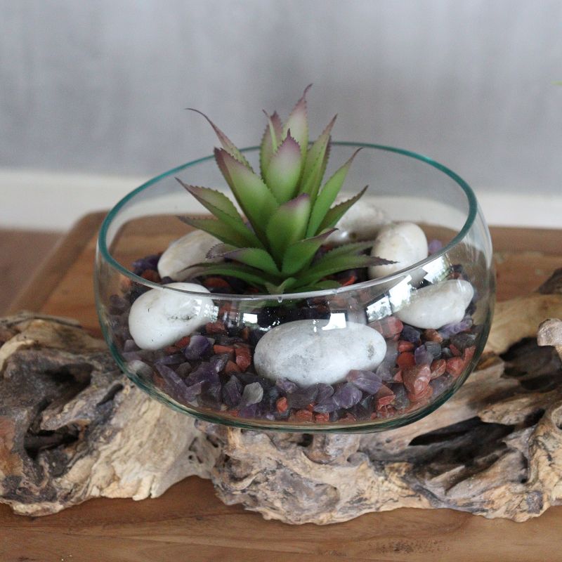 Gesmolten Glas op XLgrote Dubbele standaard - 70 cm- 70cm