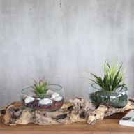 Gesmolten Glas op XLgrote Dubbele standaard - 70 cm- 70cm