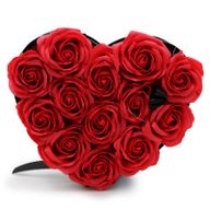 Zeep Bloemen Cadeau Set - 13 Rode Rozen - Hartvorm