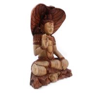 Hand Gesneden Boeddha Beeld -50cm Shiva with Cobra
