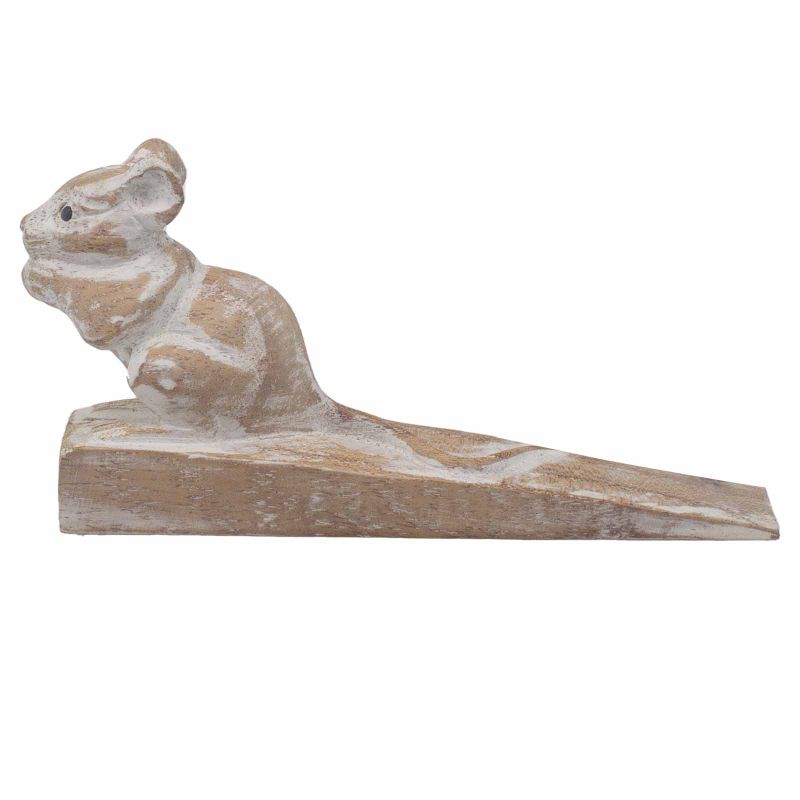 Handgesneden Deurstopper - Muis