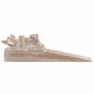 Hand carved Doorstop - Poes