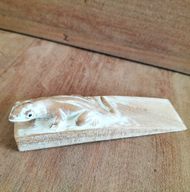Hand carved Doorstop - Gekko