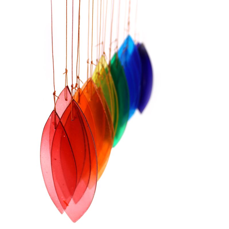 Regenboog Glazen Klokkenspel - Assortiment