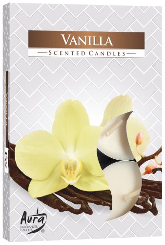 Set van 6 Geparfumeerde Theelichten - Vanille