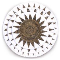 Set van 3 Zeegras Wanddecoratie Schalen - Crème