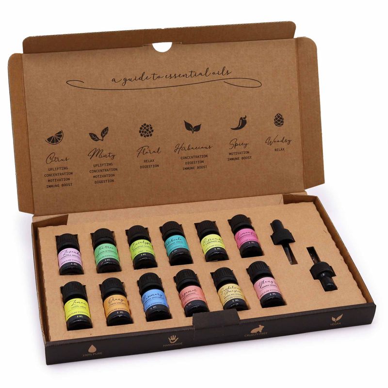 Aromatherapie Etherische Olie Set - De Top 12