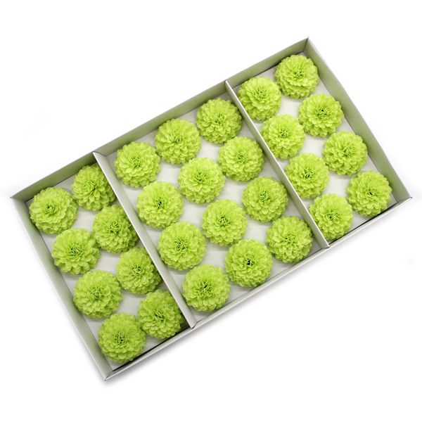 Ambachtelijke Zeepbloem- Kleine Chrysanthemum - Lichtgroen