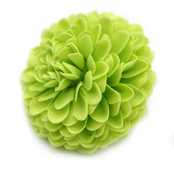 Ambachtelijke Zeepbloem- Kleine Chrysanthemum - Lichtgroen