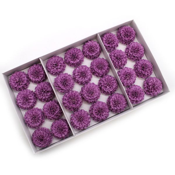 Ambachtelijke Zeepbloem- Kleine Chrysanthemum - Paars