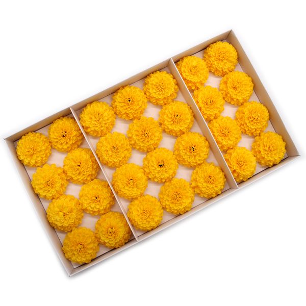 Ambachtelijke Zeepbloem- Kleine Chrysanthemum - Geel