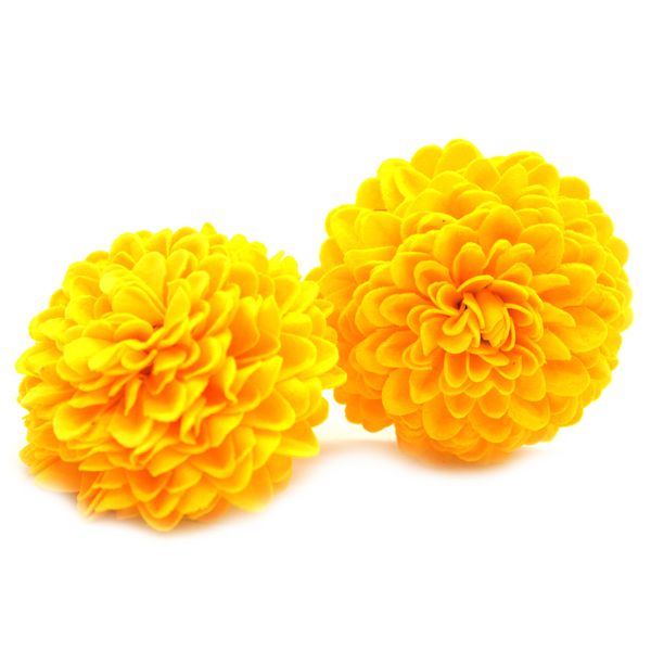 Ambachtelijke Zeepbloem- Kleine Chrysanthemum - Geel