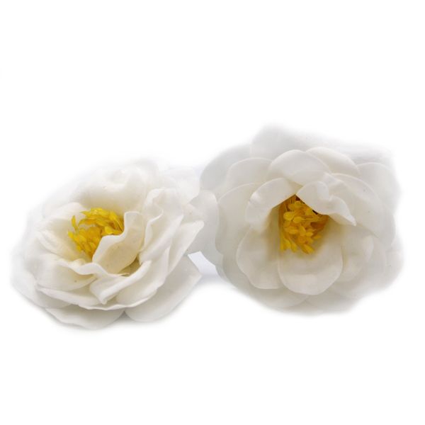 Ambachtelijke Zeepbloem- Camelia - Wit