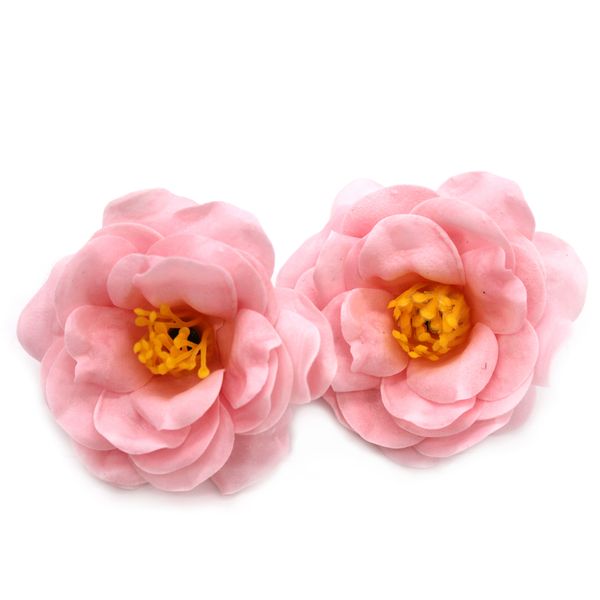 Ambachtelijke Zeepbloem- Camelia - Ligtroze