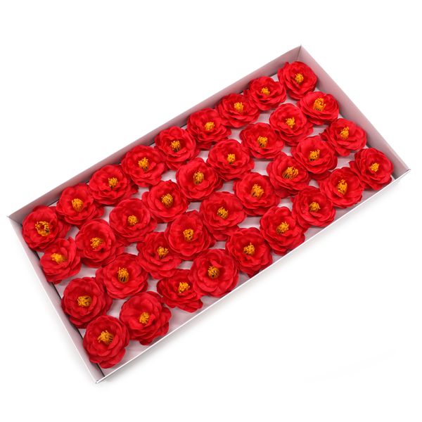 Ambachtelijke Zeepbloem- Camelia - Rood