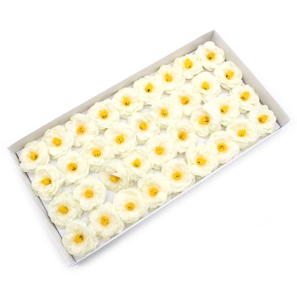Ambachtelijke Zeepbloem- Camelia - Crème
