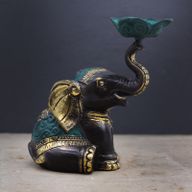 Medium Kunst Olifantenkaars / Wierookhouder