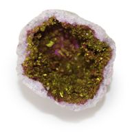 Gekleurde Calciet Geodes - Natuurlijke Steen - Roze en Goud